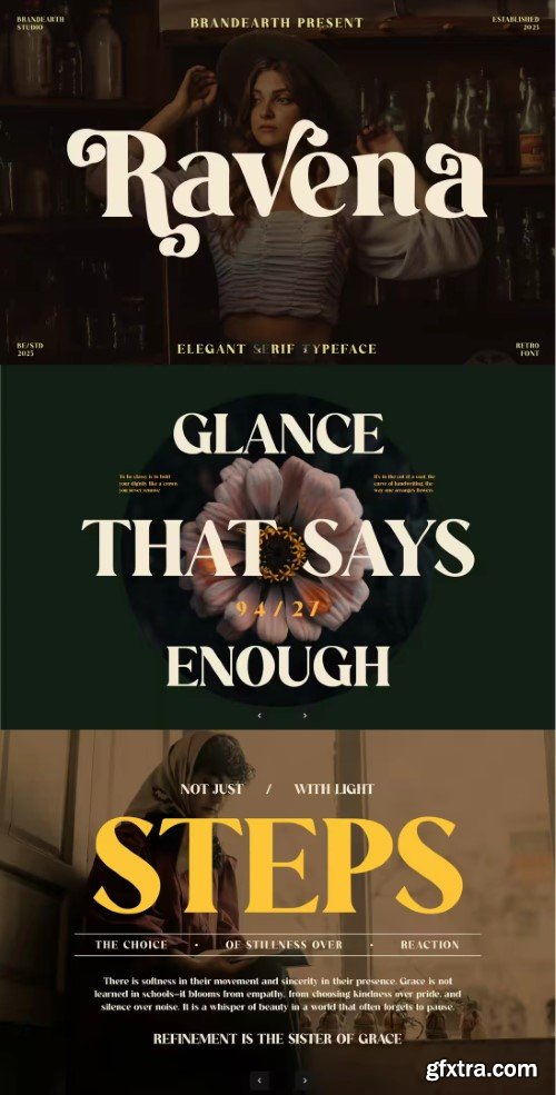 Ravena Elegant Serif Font