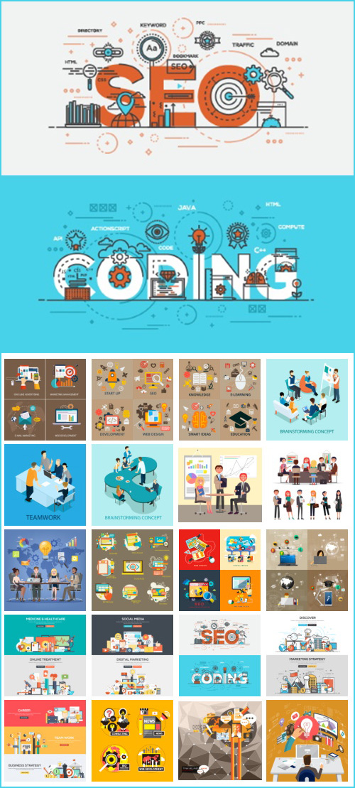 Business Seo Network And Finance Marketing Strategy 20xEPS