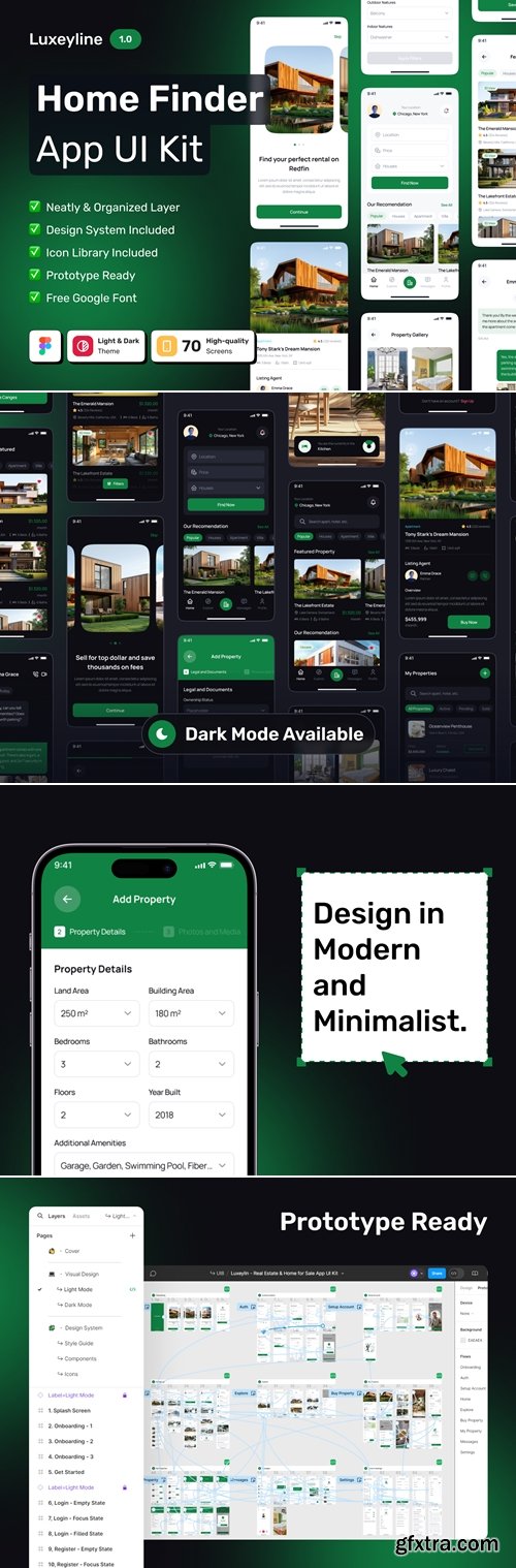 LUXEYLIN - Real Estate & Home for Sale App UI Kit