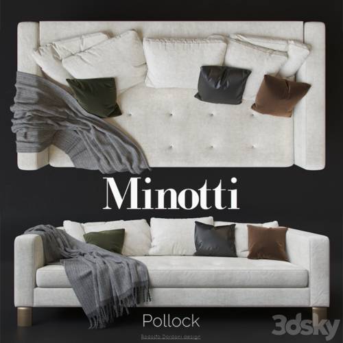 '3dsky Pro - MINOTTI_Pollock_white' '3dsky Pro - MINOTTI_Pollock_white'