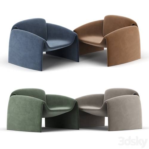 '3dsky Pro - LE CLUB Armchair By Poliform'