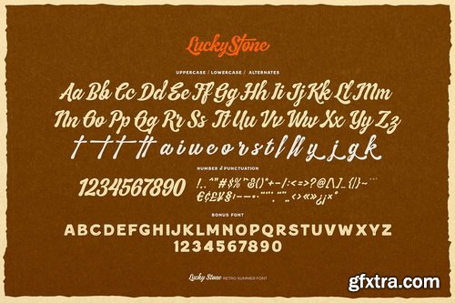 CreativeMarket - Lucky Stone Vintage Summer Font