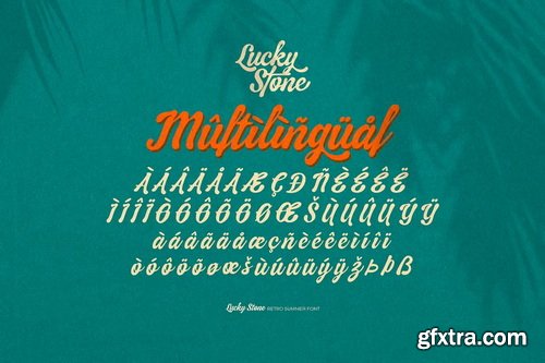 CreativeMarket - Lucky Stone Vintage Summer Font