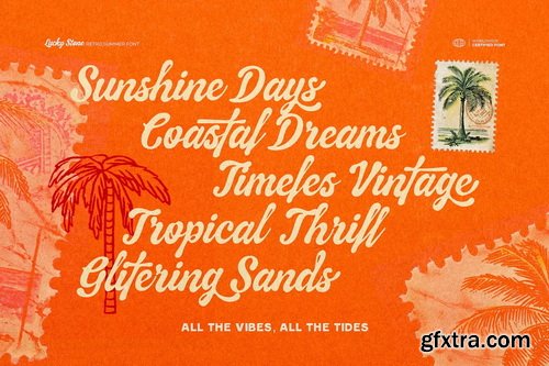 CreativeMarket - Lucky Stone Vintage Summer Font