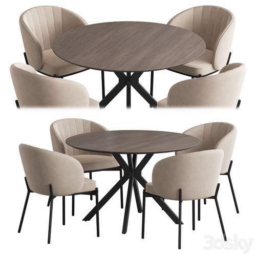 '3dsky Pro - Ralf table Cruz chair' '3dsky Pro - Ralf table Cruz chair'