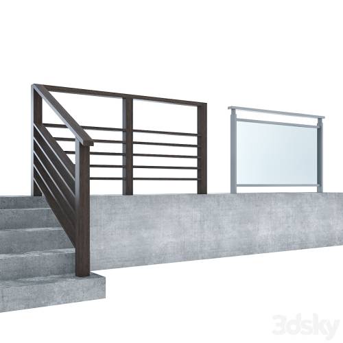'3dsky Pro - Handrail - 2 types'