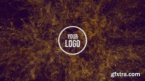 After Effects Template Of Glitter Particles Explode Logo Reveal