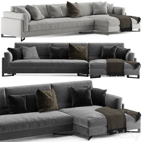 '3dsky Pro - DAVIS IN L sofa by Frigerio Salotti'