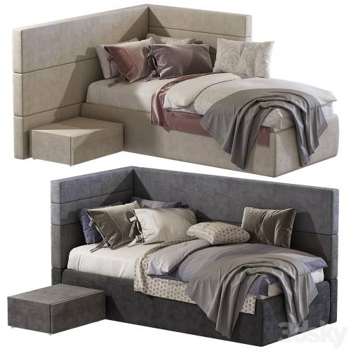 '3dsky Pro - Bed BOISERIE SET / Twils'