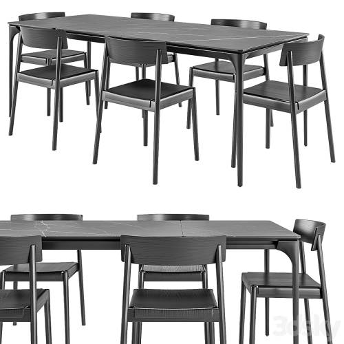'3dsky Pro - Silhouette table + Scandia chair' '3dsky Pro - Silhouette table + Scandia chair'