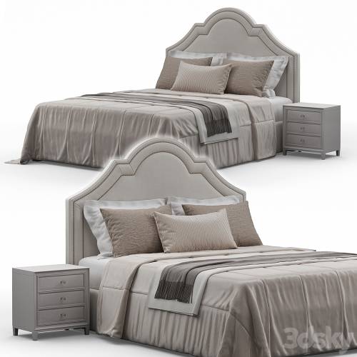 '3dsky Pro - Queen Madison Crown Headboard Bed' '3dsky Pro - Queen Madison Crown Headboard Bed'