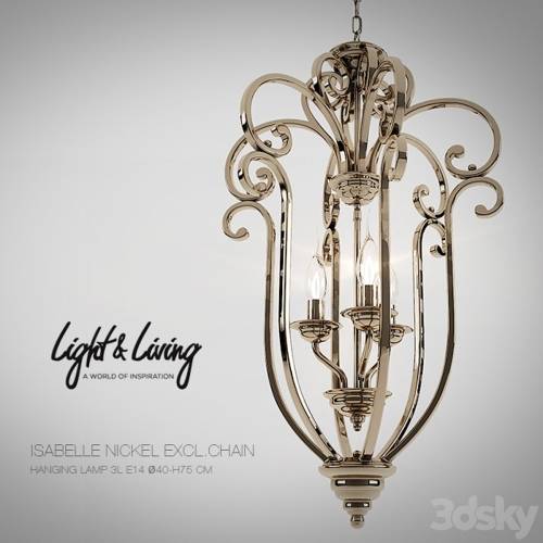 '3dsky Pro - Chandelier Light & Living ISABELLE' '3dsky Pro - Chandelier Light & Living ISABELLE'