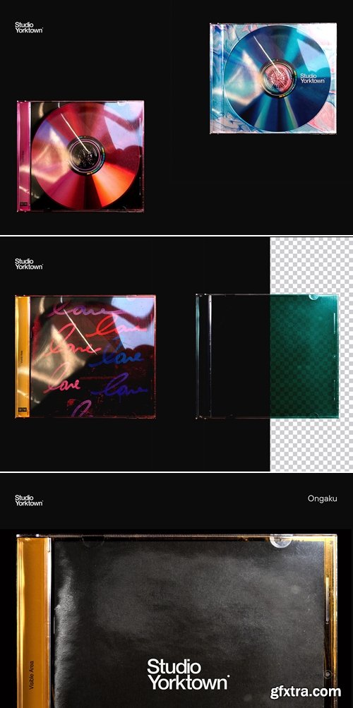 CreativeMarket - Ongaku - Ultimate CD Mockup Template 3952821