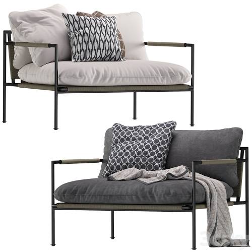 '3dsky Pro - Coco Republic Malmo Outdoor Lounge Chair' '3dsky Pro - Coco Republic Malmo Outdoor Lounge Chair'