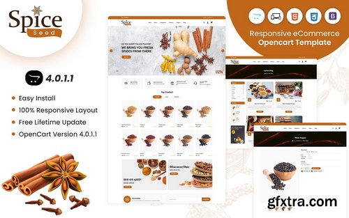 Spiceseed - OpenCart Responsive Template OpenCart Template