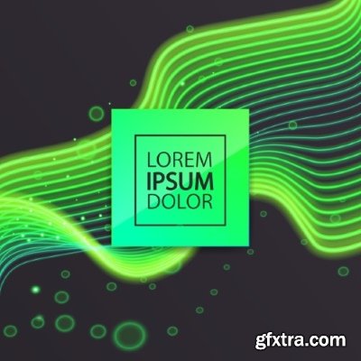 Fractal Geometric Abstract Decorative Lines Background 23xEPS