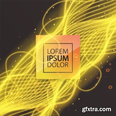 Fractal Geometric Abstract Decorative Lines Background 23xEPS