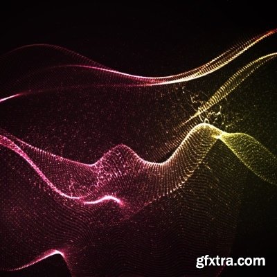 Fractal Geometric Abstract Decorative Lines Background 23xEPS