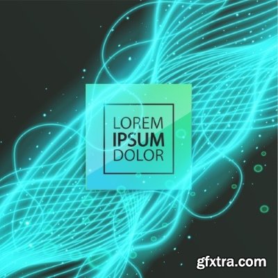 Fractal Geometric Abstract Decorative Lines Background 23xEPS