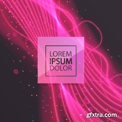 Fractal Geometric Abstract Decorative Lines Background 23xEPS