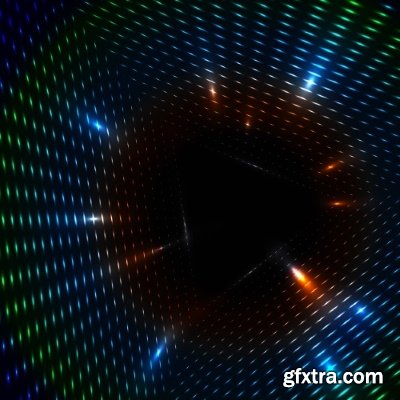 Fractal Geometric Abstract Decorative Lines Background 23xEPS