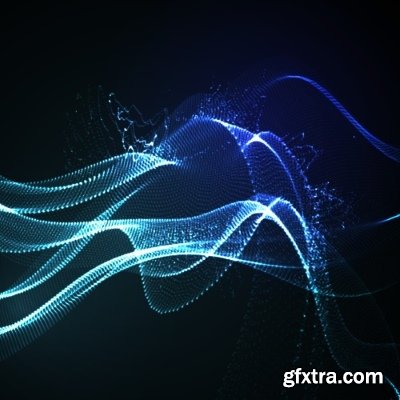 Fractal Geometric Abstract Decorative Lines Background 23xEPS