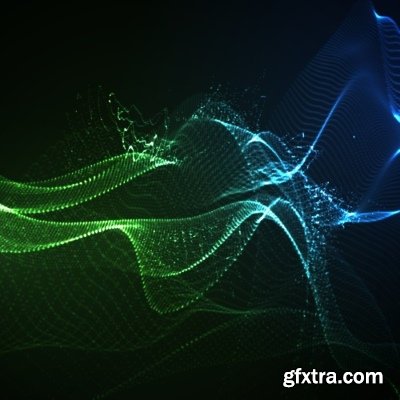 Fractal Geometric Abstract Decorative Lines Background 23xEPS