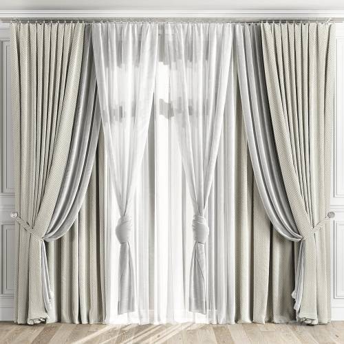 '3dsky Pro - Curtains with window 510C'
