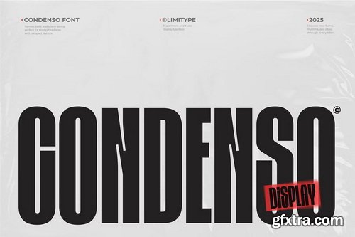 CreativeMarket - Condenso Condensed Font