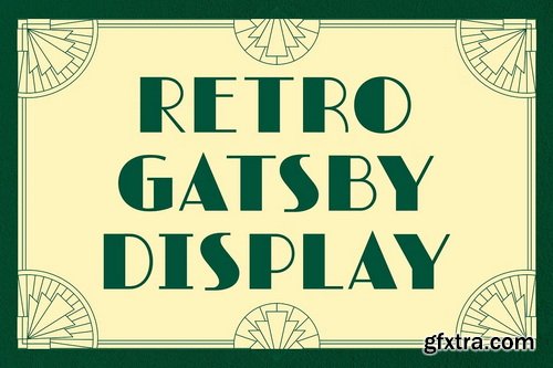 CreativeMarket - Grystond Retro Gatsby Display Font