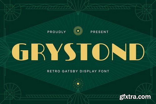 CreativeMarket - Grystond Retro Gatsby Display Font