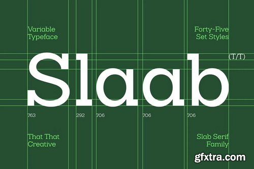 CreativeMarket - Slaab Font Family 45 Styles