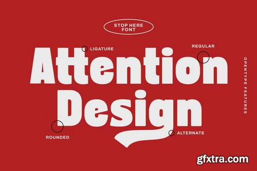 CreativeMarket - Stop Here Bold Sans Font