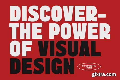 CreativeMarket - Stop Here Bold Sans Font