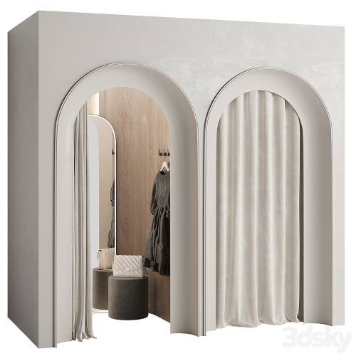 '3dsky Pro - Fitting room for a clothing store 001 KM'