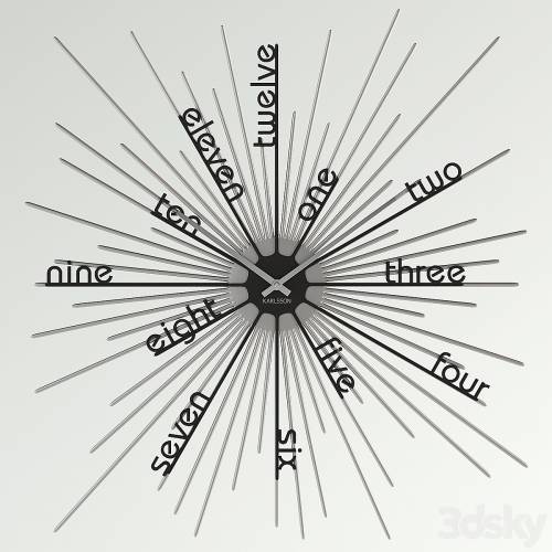 '3dsky Pro - Wall clock KARLSSON' '3dsky Pro - Wall clock KARLSSON'