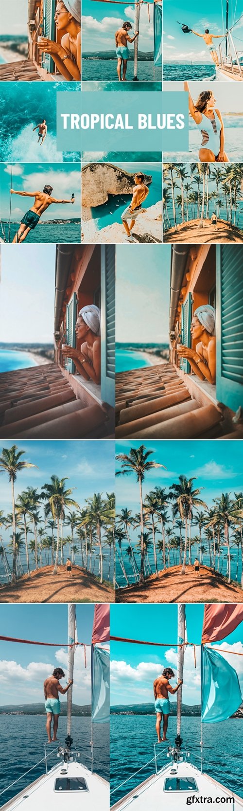 Psd Stack - Tropical Blues Lightroom Presets