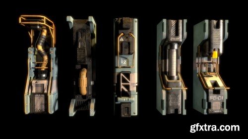 ArtStation - Sci-fi Corridor Modular Kit Vol 01