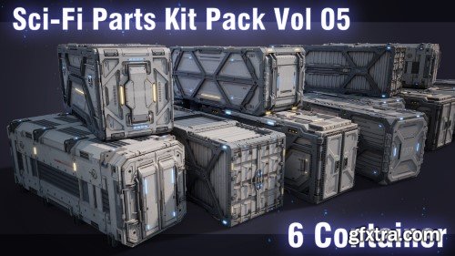 ArtStation - Sci-Fi Parts Kit Pack Vol 05 Container-PBR