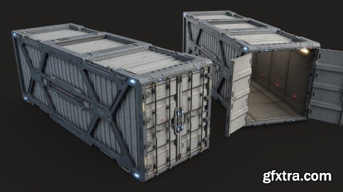 ArtStation - Sci-Fi Parts Kit Pack Vol 05 Container-PBR