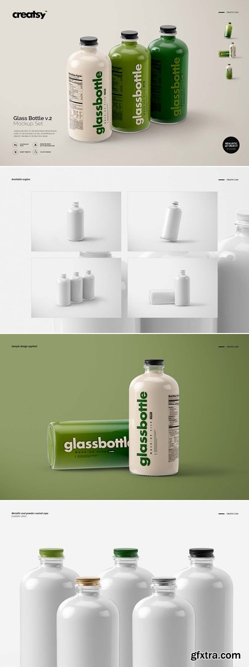 Creatsy - Glass Bottle Mockup Set v.2 1637245269