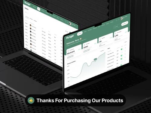 'Hunger - Restaurant Management Dashboard Admin UI Kit' 'Hunger - Restaurant Management Dashboard Admin UI Kit'