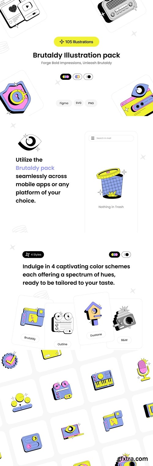 Brutaldy Illustration pack