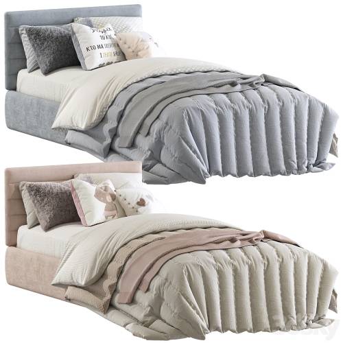 '3dsky Pro - Bed Pfeiffer Upholstered Bed 4'