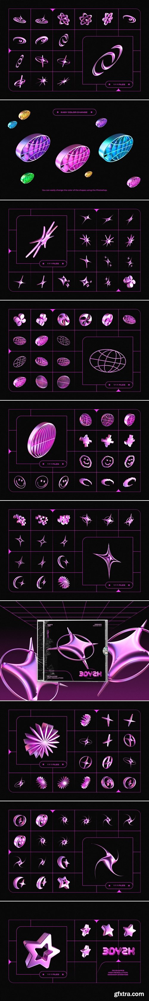 Studio2am - 3D Y2K Objects Collection