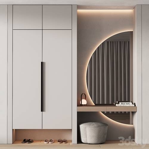 '3dsky Pro - 245 hallway zone 07 half round mirror 01' '3dsky Pro - 245 hallway zone 07 half round mirror 01'