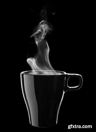 Delicious Tea & Coffee with Steam in a Mug 25xJPG