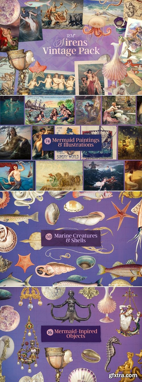 CreativeMarket - Sirens - Vintage Sea Pack 291614232