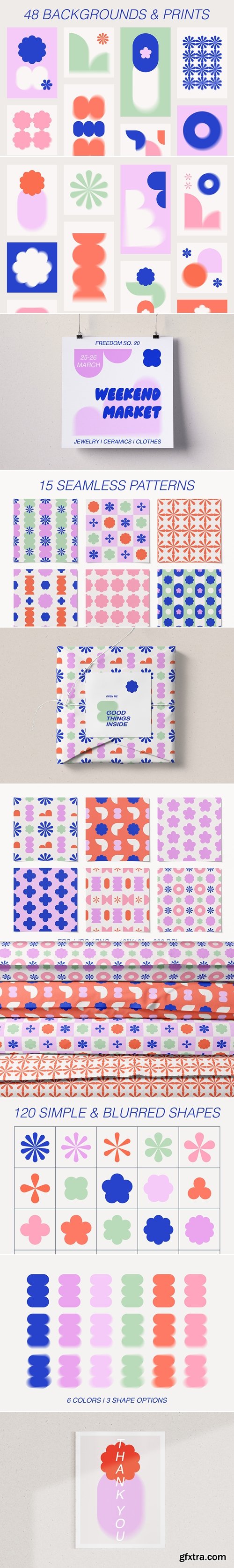 CreativeMarket - Modern Geometry Prints & Patterns 91806069