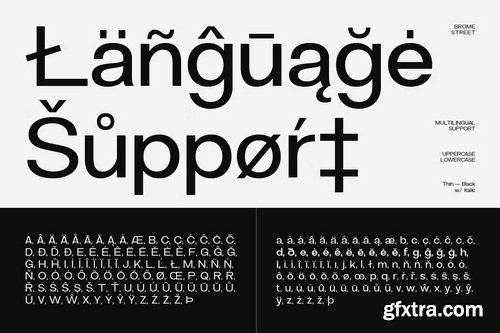 CreativeMarket - Brome Street Family Condensed Font